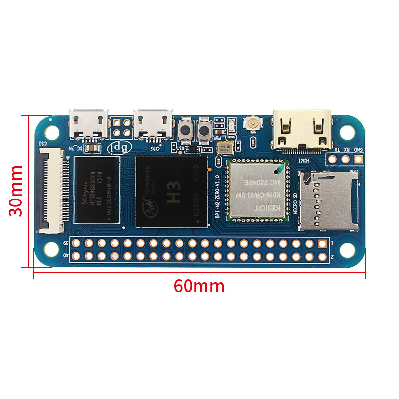 Banana Pi-M2 Zero H3 Quad-Core - Pi Zero review and price